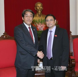Đồng chí Phạm Minh Chính tiếp Đại sứ Nhật Bản